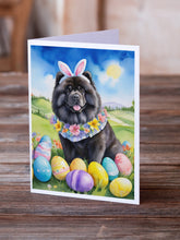 Load image into Gallery viewer, Chow Chow Easter Egg Hunt Greeting Cards - Blank Note Cards – 8-Pack of Artist-Designed Cards with Envelopes