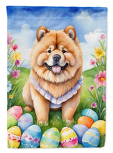 Load image into Gallery viewer, Chow Chow Easter Garden Flag - Easter Egg Hunt - Dog-Themed Spring Yard Decor