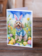 Load image into Gallery viewer, Cockapoo Easter Egg Hunt Greeting Cards - Blank Note Cards – 8-Pack of Artist-Designed Cards with Envelopes