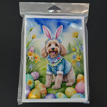 Load image into Gallery viewer, Cockapoo Easter Egg Hunt Greeting Cards - Blank Note Cards – 8-Pack of Artist-Designed Cards with Envelopes