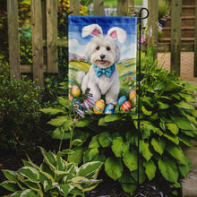 Load image into Gallery viewer, Coton de Tulear Easter Garden Flag - Easter Egg Hunt - Dog-Themed Spring Yard Decor