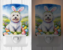 Load image into Gallery viewer, Coton de Tulear Easter Egg Hunt Ceramic Night Light