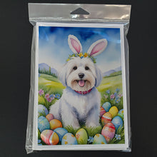 Load image into Gallery viewer, Coton de Tulear Easter Egg Hunt Greeting Cards - Blank Note Cards – 8-Pack of Artist-Designed Cards with Envelopes
