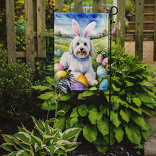 Load image into Gallery viewer, Coton de Tulear Easter Garden Flag - Easter Egg Hunt - Dog-Themed Spring Yard Decor