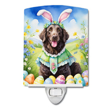 Load image into Gallery viewer, Curly-Coated Retriever Easter Egg Hunt Ceramic Night Light
