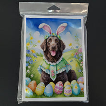 Load image into Gallery viewer, Curly-Coated Retriever Easter Egg Hunt Greeting Cards - Blank Note Cards – 8-Pack of Artist-Designed Cards with Envelopes