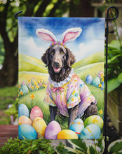 Load image into Gallery viewer, Curly-Coated Retriever Easter Garden Flag - Easter Egg Hunt - Dog-Themed Spring Yard Decor