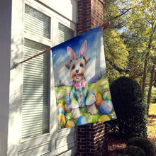 Load image into Gallery viewer, Dandie Dinmont Terrier Easter Egg Hunt House Flag