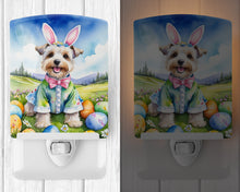 Load image into Gallery viewer, Dandie Dinmont Terrier Easter Egg Hunt Ceramic Night Light