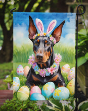 Load image into Gallery viewer, Doberman Pinscher Easter Garden Flag - Easter Egg Hunt - Dog-Themed Spring Yard Decor