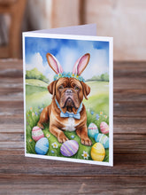 Load image into Gallery viewer, Dogue de Bordeaux Easter Egg Hunt Greeting Cards - Blank Note Cards – 8-Pack of Artist-Designed Cards with Envelopes