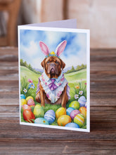Load image into Gallery viewer, Dogue de Bordeaux Easter Egg Hunt Greeting Cards - Blank Note Cards – 8-Pack of Artist-Designed Cards with Envelopes