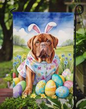 Load image into Gallery viewer, Dogue de Bordeaux Easter Garden Flag - Easter Egg Hunt - Dog-Themed Spring Yard Decor