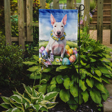 Load image into Gallery viewer, English Bull Terrier Easter Garden Flag - Easter Egg Hunt - Dog-Themed Spring Yard Decor