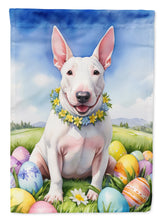 Load image into Gallery viewer, English Bull Terrier Easter Garden Flag - Easter Egg Hunt - Dog-Themed Spring Yard Decor