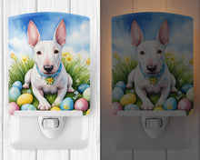 Load image into Gallery viewer, English Bull Terrier Easter Egg Hunt Ceramic Night Light