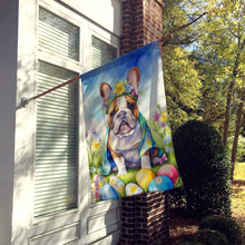 Load image into Gallery viewer, English Bulldog Easter Egg Hunt House Flag
