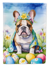 Load image into Gallery viewer, English Bulldog Easter Egg Hunt House Flag