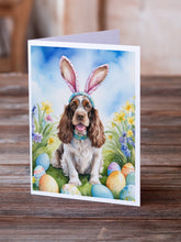 Load image into Gallery viewer, English Cocker Spaniel Easter Egg Hunt Greeting Cards - Blank Note Cards – 8-Pack of Artist-Designed Cards with Envelopes