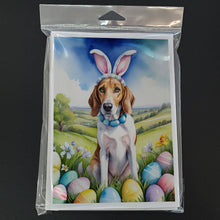 Load image into Gallery viewer, English Foxhound Easter Egg Hunt Greeting Cards - Blank Note Cards – 8-Pack of Artist-Designed Cards with Envelopes