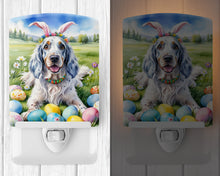 Load image into Gallery viewer, English Setter Easter Egg Hunt Ceramic Night Light
