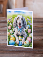Load image into Gallery viewer, English Setter Easter Egg Hunt Greeting Cards - Blank Note Cards – 8-Pack of Artist-Designed Cards with Envelopes