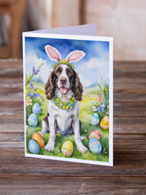 Load image into Gallery viewer, English Springer Spaniel Easter Egg Hunt Greeting Cards - Blank Note Cards – 8-Pack of Artist-Designed Cards with Envelopes