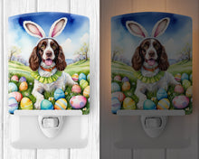 Load image into Gallery viewer, English Springer Spaniel Easter Egg Hunt Ceramic Night Light