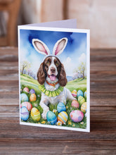 Load image into Gallery viewer, English Springer Spaniel Easter Egg Hunt Greeting Cards - Blank Note Cards – 8-Pack of Artist-Designed Cards with Envelopes