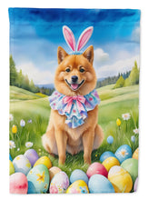 Load image into Gallery viewer, Finnish Spitz Easter Garden Flag - Easter Egg Hunt - Dog-Themed Spring Yard Decor