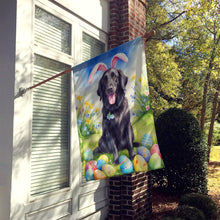 Load image into Gallery viewer, Flat-Coated Retriever Easter Egg Hunt House Flag