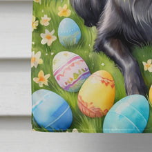 Load image into Gallery viewer, Flat-Coated Retriever Easter Egg Hunt House Flag