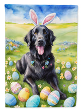 Load image into Gallery viewer, Flat-Coated Retriever Easter Egg Hunt House Flag