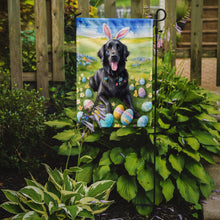 Load image into Gallery viewer, Flat-Coated Retriever Easter Garden Flag - Easter Egg Hunt - Dog-Themed Spring Yard Decor