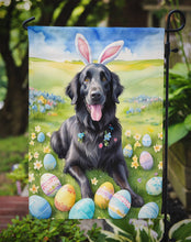 Load image into Gallery viewer, Flat-Coated Retriever Easter Garden Flag - Easter Egg Hunt - Dog-Themed Spring Yard Decor