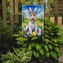 Load image into Gallery viewer, Fox Terrier Easter Garden Flag - Easter Egg Hunt - Dog-Themed Spring Yard Decor
