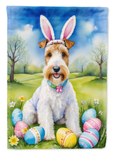 Load image into Gallery viewer, Fox Terrier Easter Garden Flag - Easter Egg Hunt - Dog-Themed Spring Yard Decor