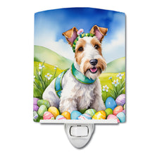 Load image into Gallery viewer, Fox Terrier Easter Egg Hunt Ceramic Night Light