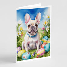 Load image into Gallery viewer, French Bulldog Easter Egg Hunt Greeting Cards - Blank Note Cards – 8-Pack of Artist-Designed Cards with Envelopes