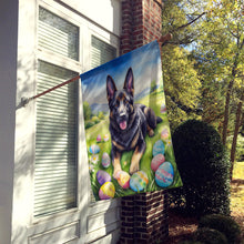 Load image into Gallery viewer, Black German Shepherd Easter Egg Hunt House Flag