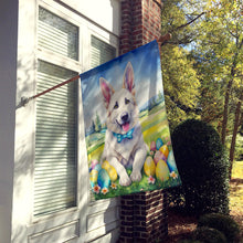 Load image into Gallery viewer, White German Shepherd Easter Egg Hunt House Flag