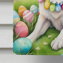 Load image into Gallery viewer, White German Shepherd Easter Egg Hunt House Flag