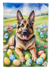 Load image into Gallery viewer, German Shepherd Easter Garden Flag - Easter Egg Hunt - Dog-Themed Spring Yard Decor