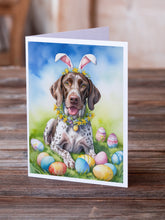 Load image into Gallery viewer, German Shorthaired Pointer Easter Egg Hunt Greeting Cards - Blank Note Cards – 8-Pack of Artist-Designed Cards with Envelopes