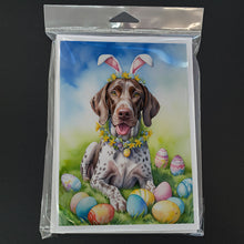 Load image into Gallery viewer, German Shorthaired Pointer Easter Egg Hunt Greeting Cards - Blank Note Cards – 8-Pack of Artist-Designed Cards with Envelopes