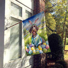 Load image into Gallery viewer, German Wirehaired Pointer Easter Egg Hunt House Flag
