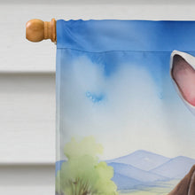 Load image into Gallery viewer, German Wirehaired Pointer Easter Egg Hunt House Flag