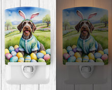 Load image into Gallery viewer, German Wirehaired Pointer Easter Egg Hunt Ceramic Night Light