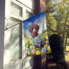 Load image into Gallery viewer, German Wirehaired Pointer Easter Egg Hunt House Flag