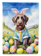 Load image into Gallery viewer, German Wirehaired Pointer Easter Garden Flag - Easter Egg Hunt - Dog-Themed Spring Yard Decor